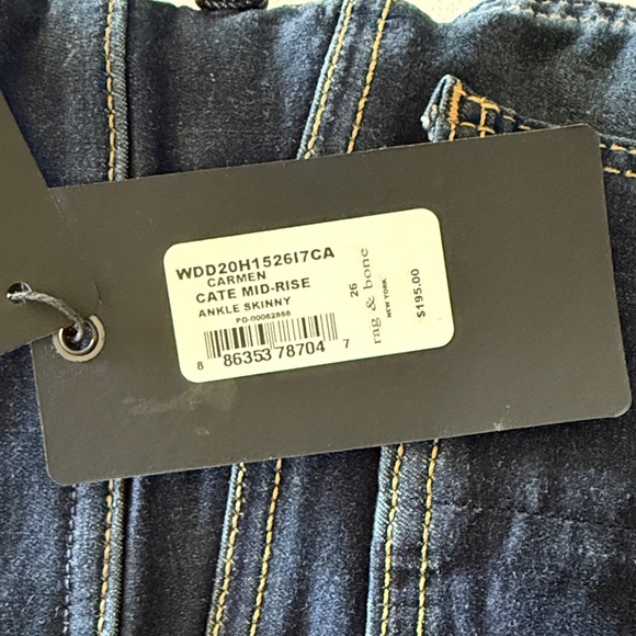 Rag & Bone Dark Blue Denim Jeans - Picture 10 of 10